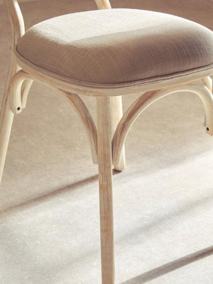 Fiji White Wash Elm Wood Dining Chair