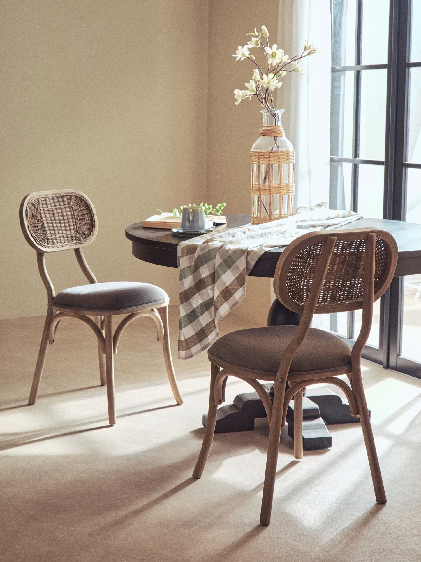 Fiji Grey Wash Elm Wood Dining Chair