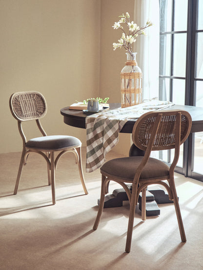 Fiji Grey Wash Elm Wood Dining Chair