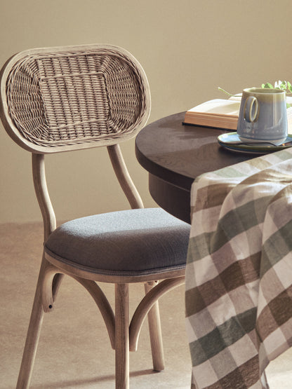 Fiji Grey Wash Elm Wood Dining Chair
