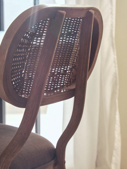 Fiji Grey Wash Elm Wood Dining Chair