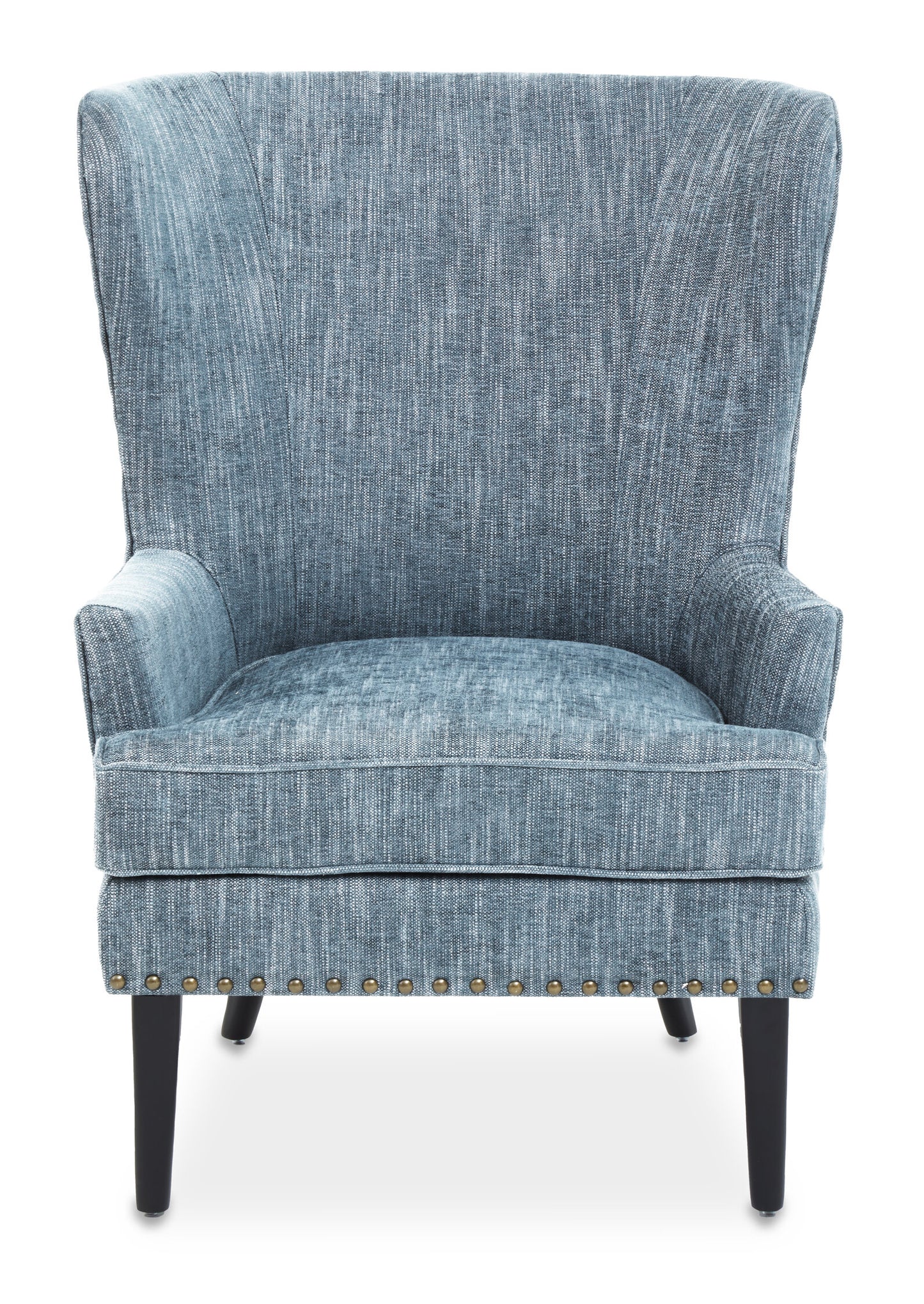 Hunter Blue Wingback Lounge Chair