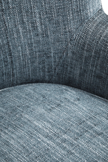 Hunter Blue Wingback Lounge Chair