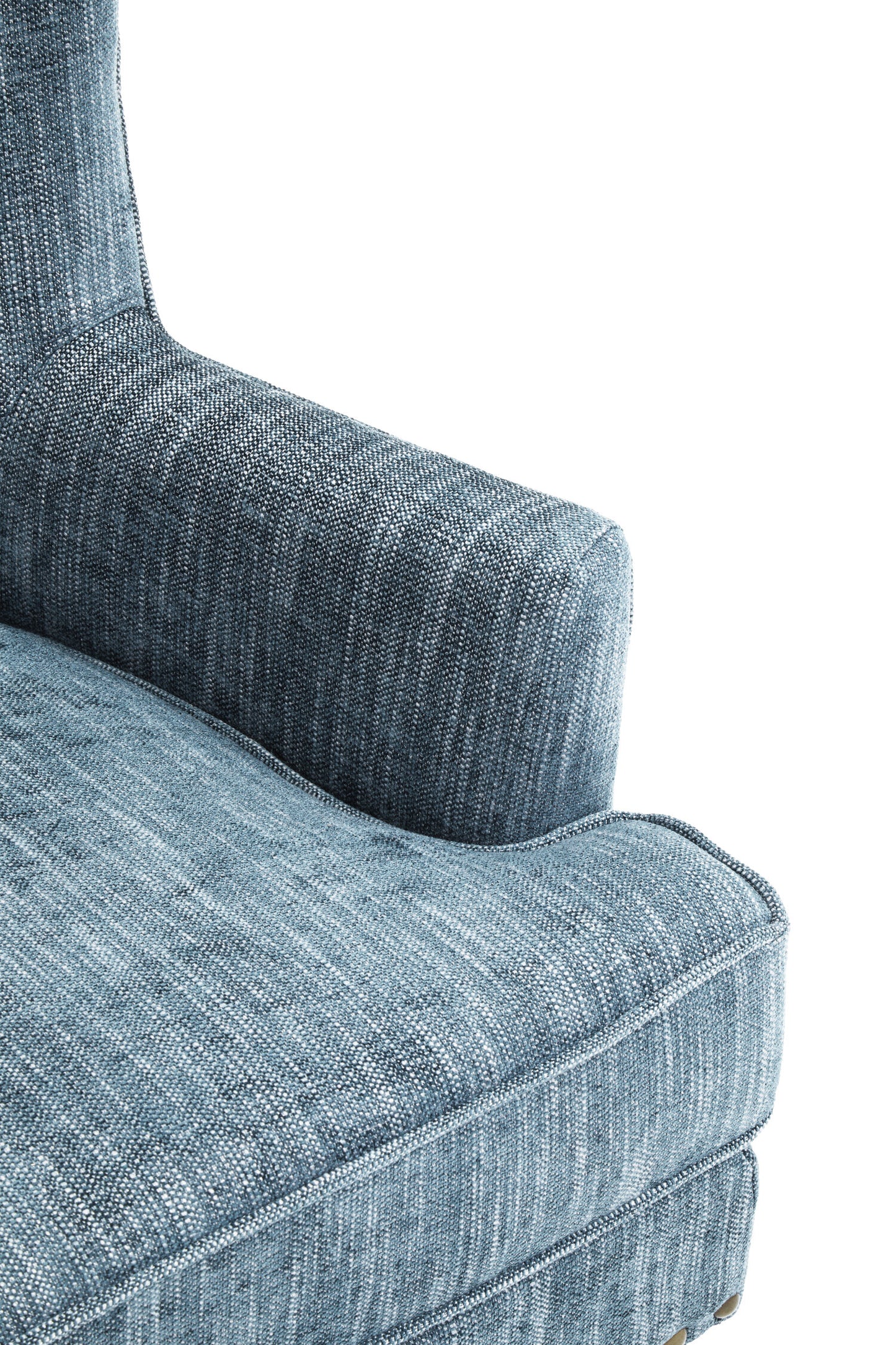 Hunter Blue Wingback Lounge Chair