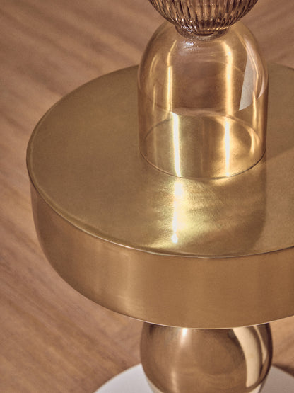 Vogue Gold And Ivory Side Table