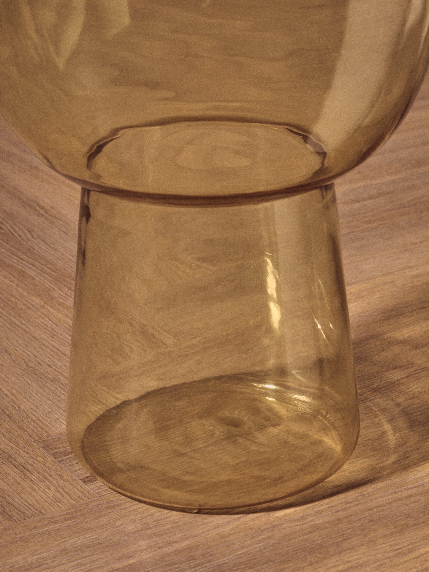 Vogue Amber Glass Side Table