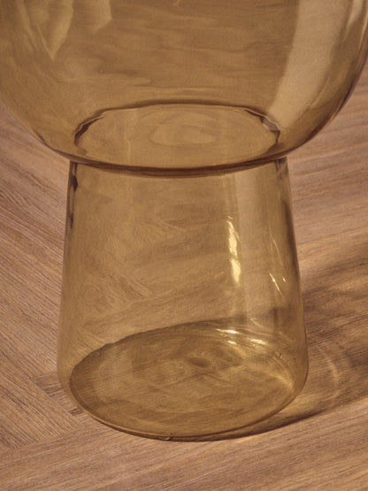 Vogue Amber Glass Side Table