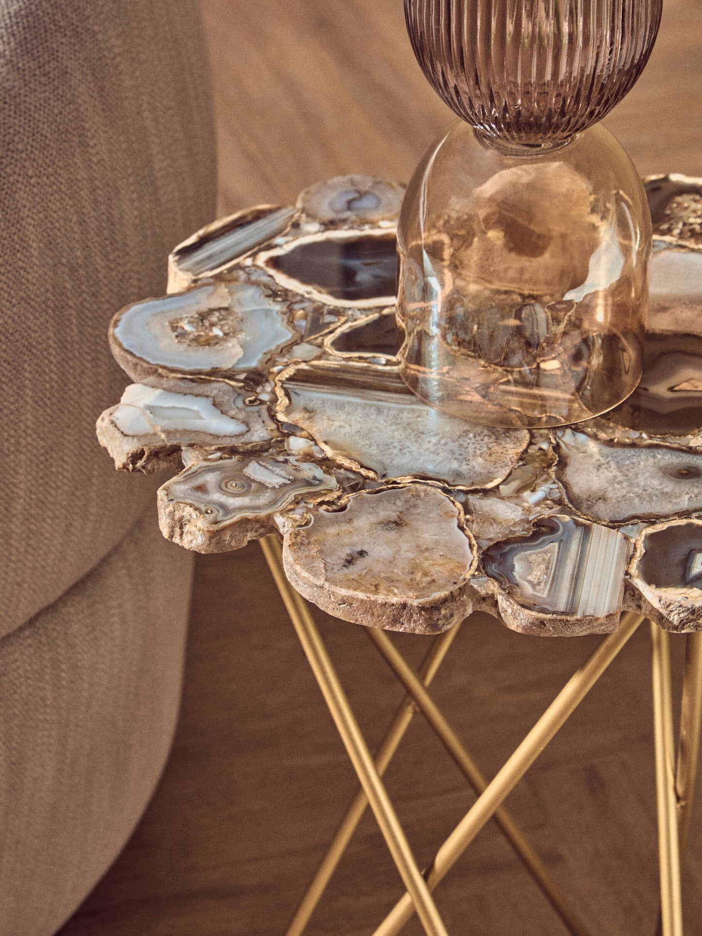 Helena Table with Agate Top