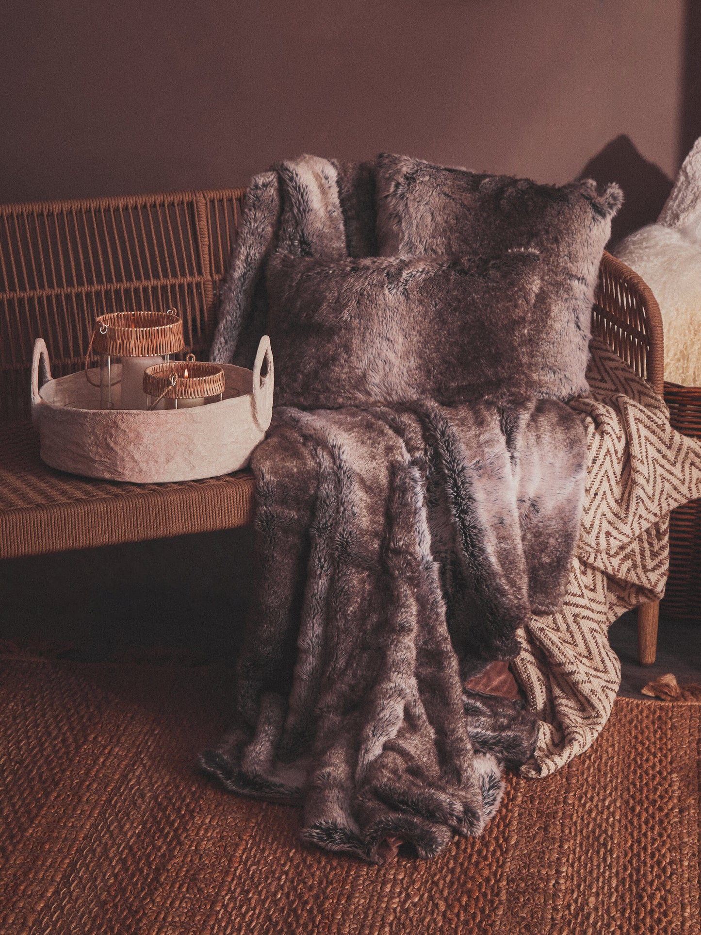 Marcus 3 Seater Woven Rope Sofa