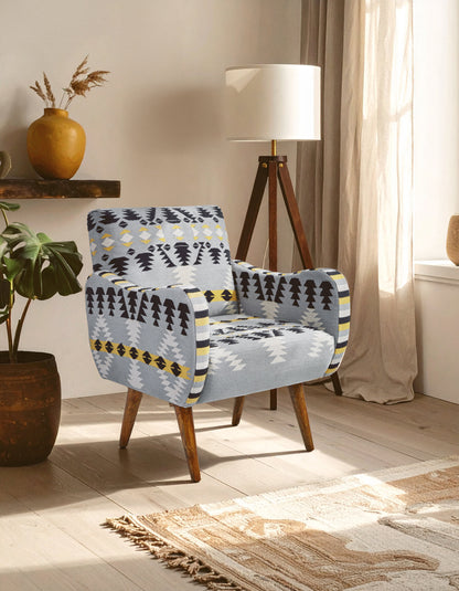 Azteca Kilim Mango Wood Armchair