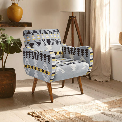 Azteca Kilim Mango Wood Armchair