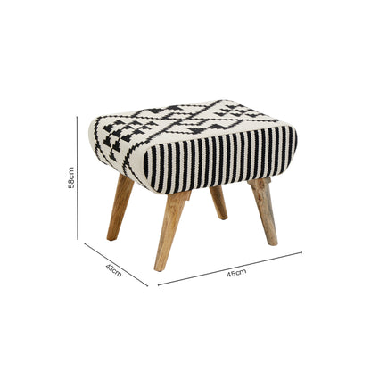 Aztec Berber Style Footstool