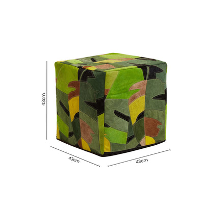 Sephora Botanical Pattern Leather Pouffe