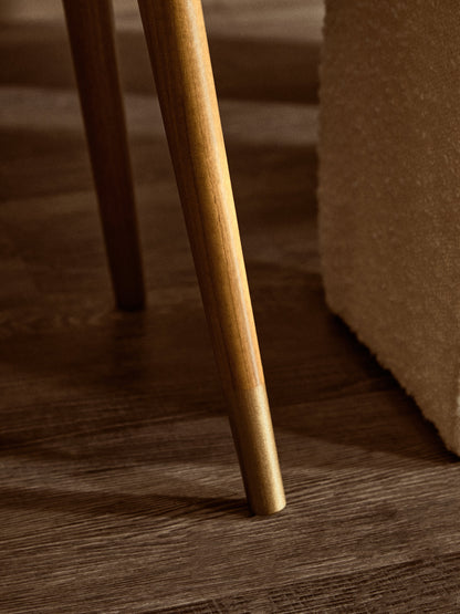 Oscar Wood Veneer Bedside Table with 1 Drawer