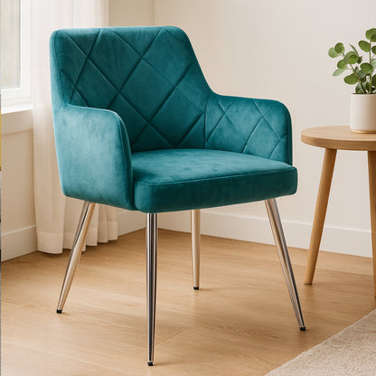 Lorena Light Blue Splayed Dining Chair