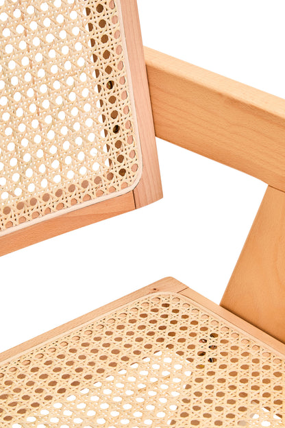 Fiji Natural Cane and Beech Wood Dining Chair
