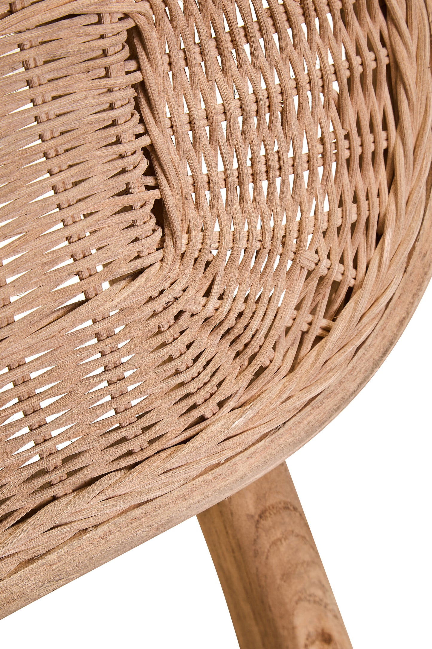 Fiji Beige Fabric and Grey Wash Elm Wood Dining Chair