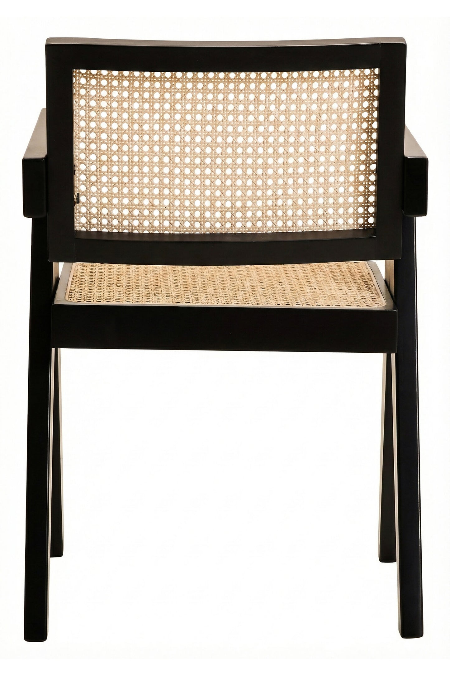 Fiji Natural Cane and Black Beech Wood Dining Chair