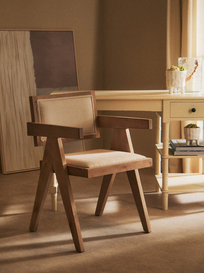 Cambridge Ivory Desk with Drawer and Shelves