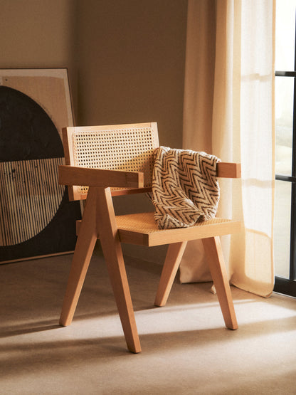 Fiji Natural Cane and Beech Wood Dining Chair