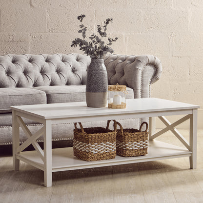 Cambridge White Rectangular Coffee Table