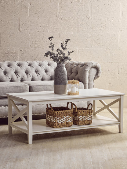 Cambridge White Rectangular Coffee Table