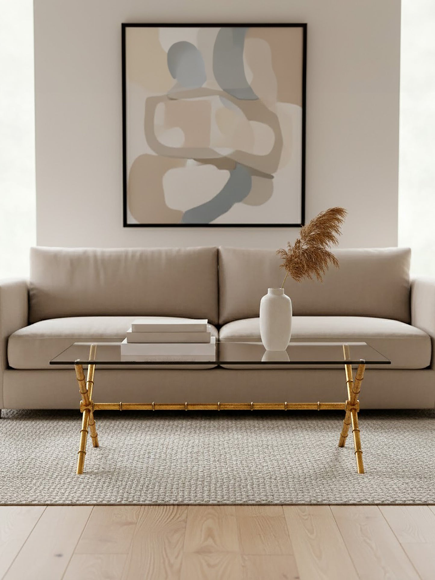 Marylin Glass Rectangular Luxe Coffee Table