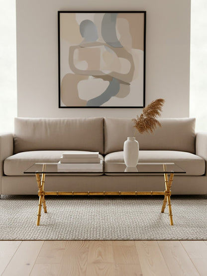 Marylin Glass Rectangular Luxe Coffee Table