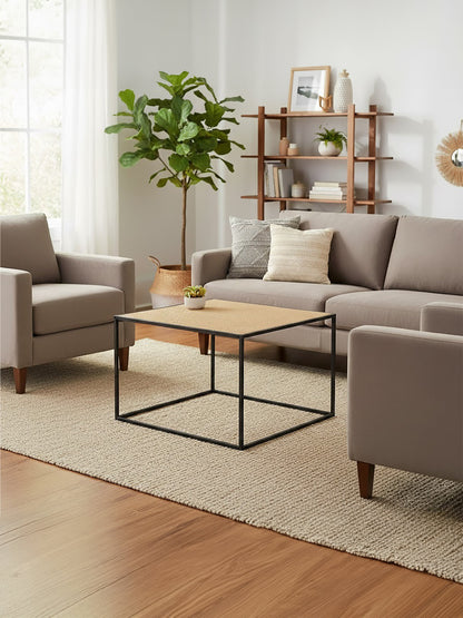 Indy Rattan And Metal Coffee Table