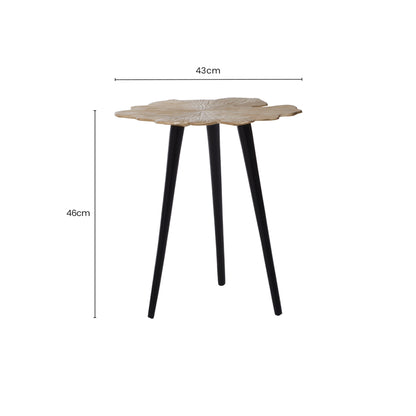 Gold Leaf Small Side Table