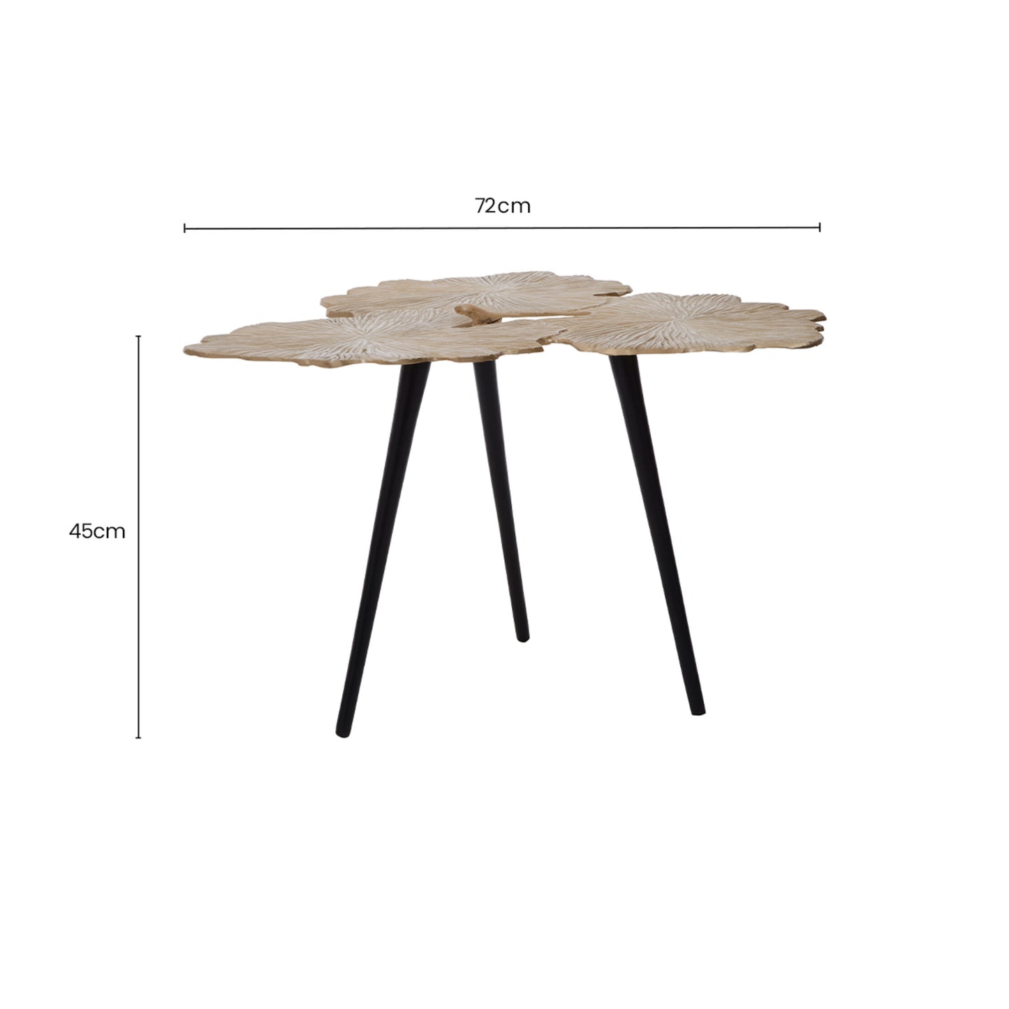 Gold Leaf Large Side Table