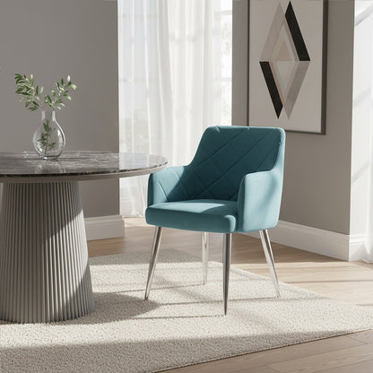 Lorena Light Blue Splayed Dining Chair