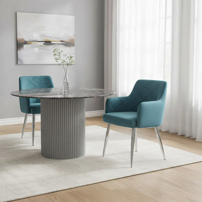 Lorena Light Blue Splayed Dining Chair