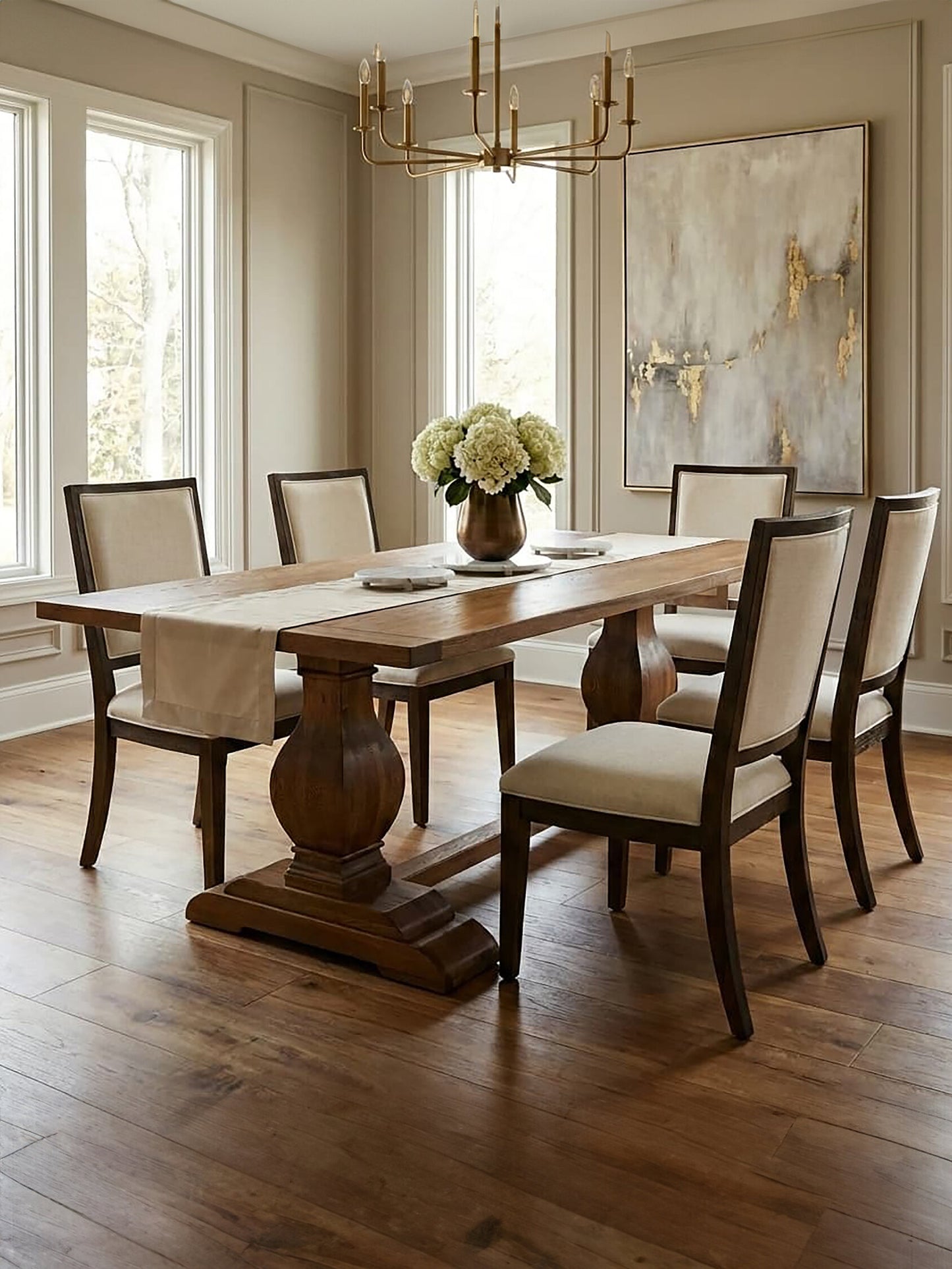Austin Oak Wood Dining Table