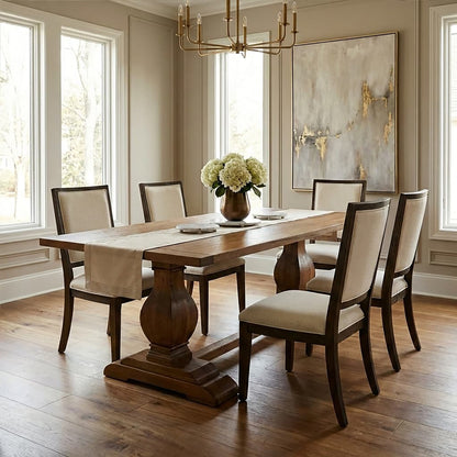Austin Oak Wood Dining Table