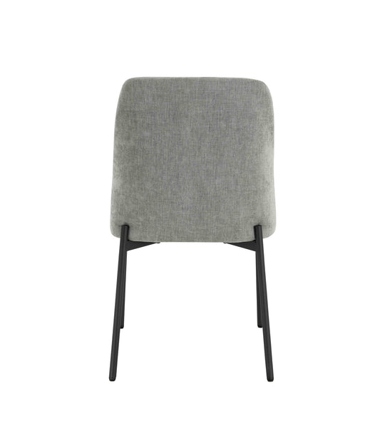 Arden Set of 2 Light Grey Textured Fabric Dining Chairs Bar Stool | Bali & Blue