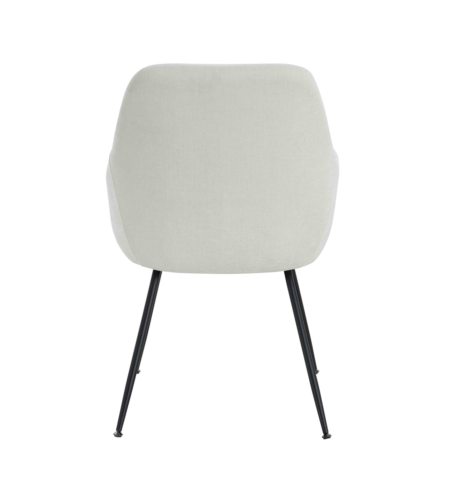 Arden Set of 2 Light Beige Fabric Dining Chairs with Arms