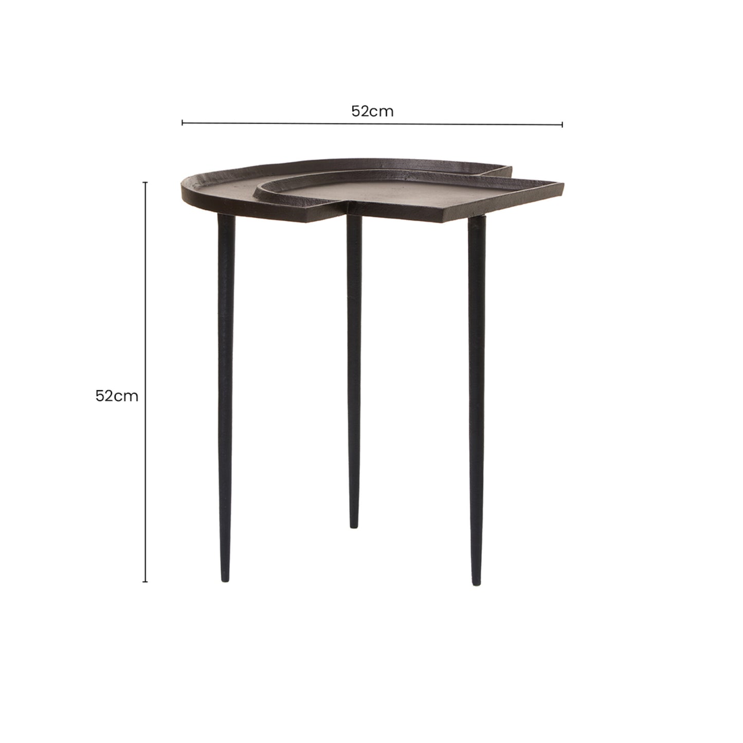 Arden Bronze Top Side Table