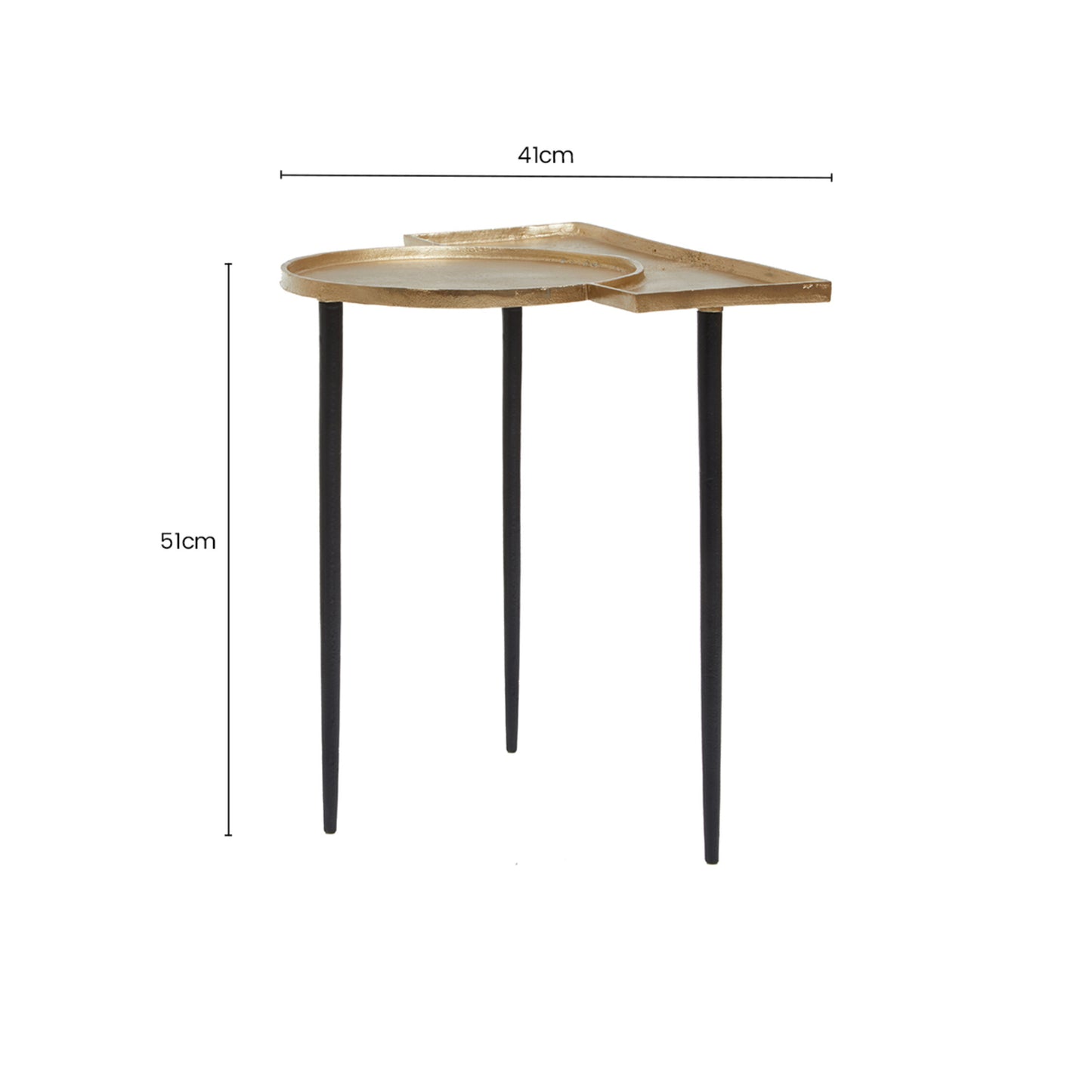 Arden Gold Top Side Table