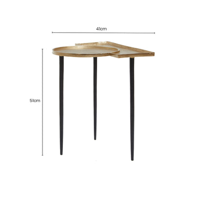 Arden Gold Top Side Table