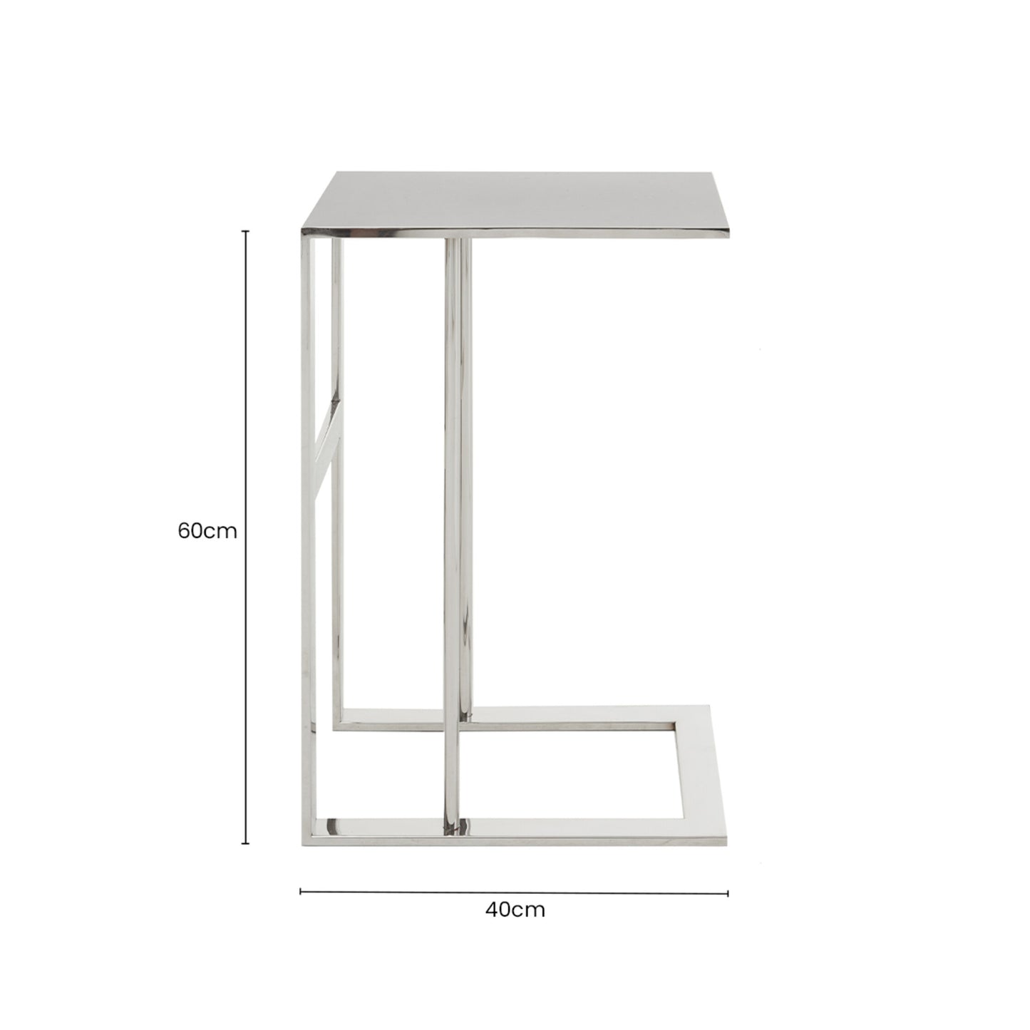 Mia Silver Side Table