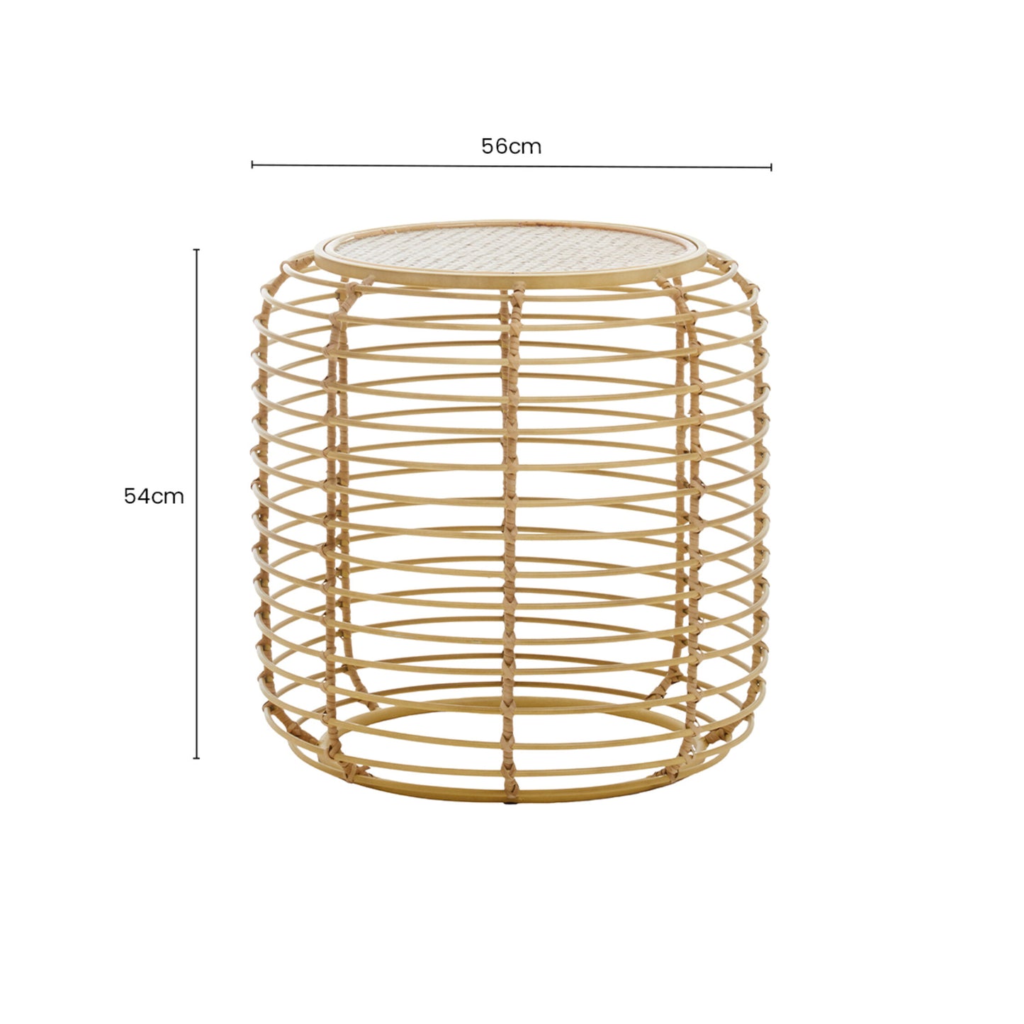 Mooro Round Rattan Side Table
