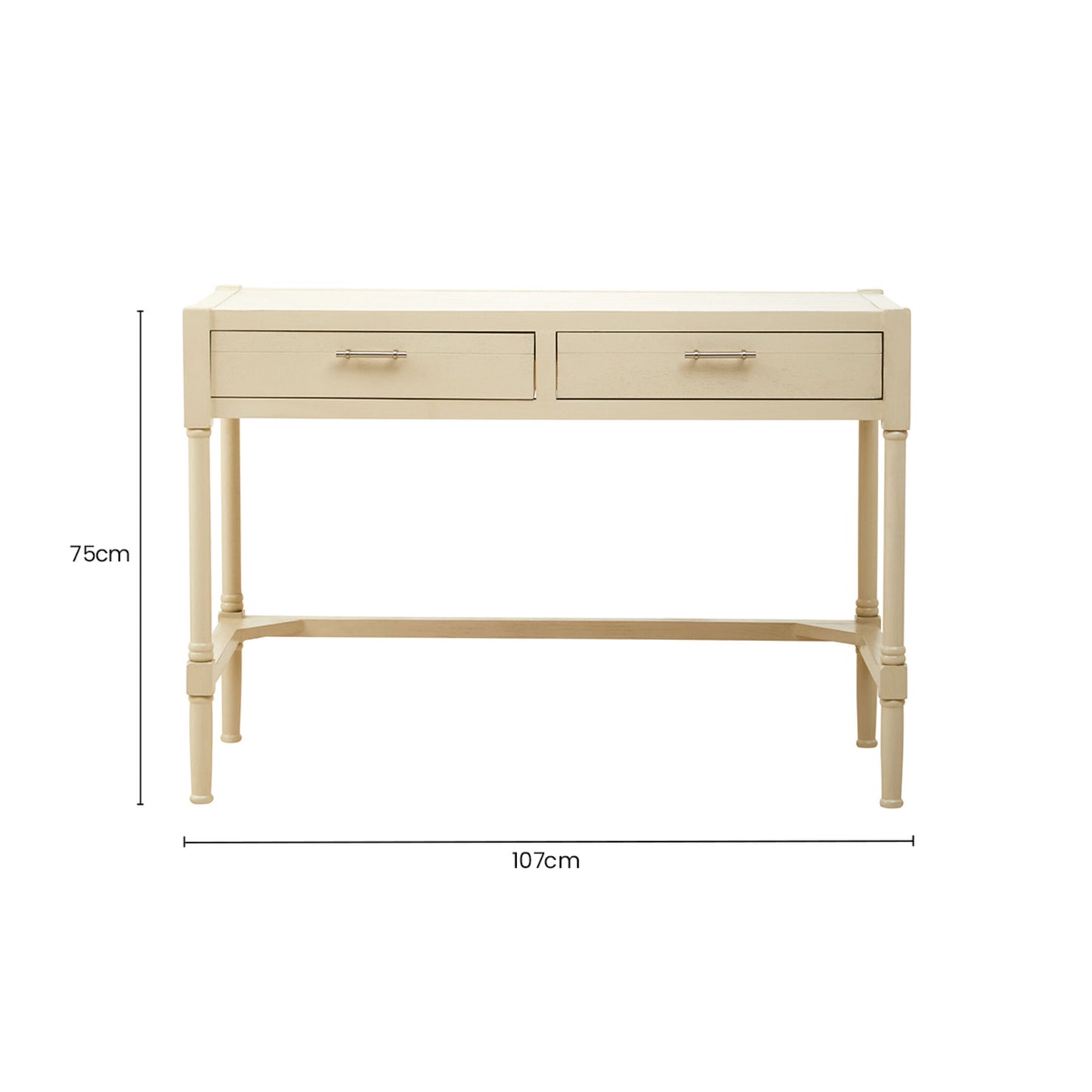 Cambridge Ivory Desk with 2 Drawers