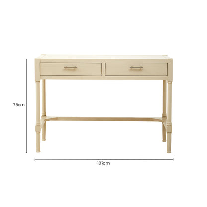 Cambridge Ivory Desk with 2 Drawers