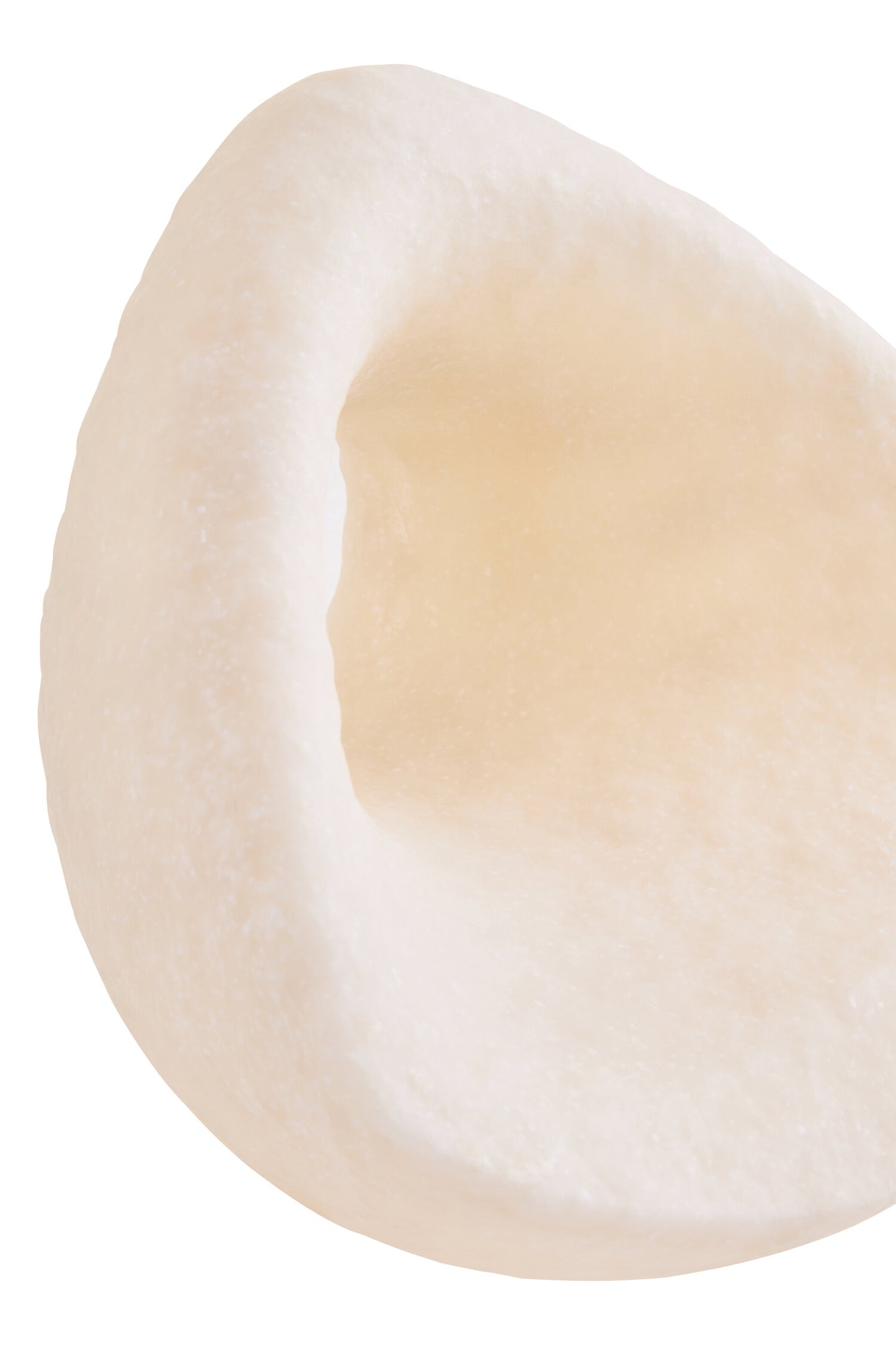 Mykonos Cream Textured Geometric Sculpture