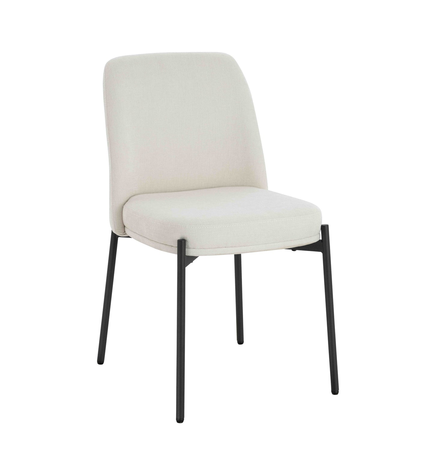 Arden Set of 2 Light Beige Textured Fabric Bar Stools