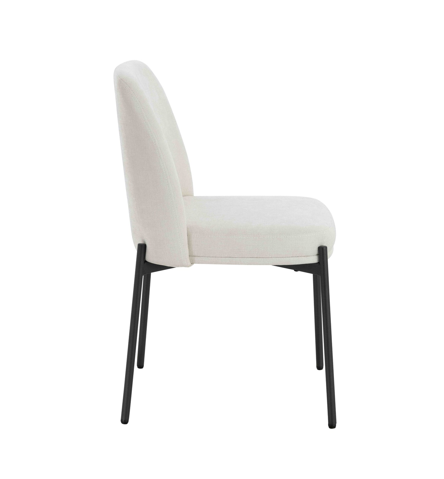 Arden Set of 2 Light Beige Textured Fabric Bar Stools