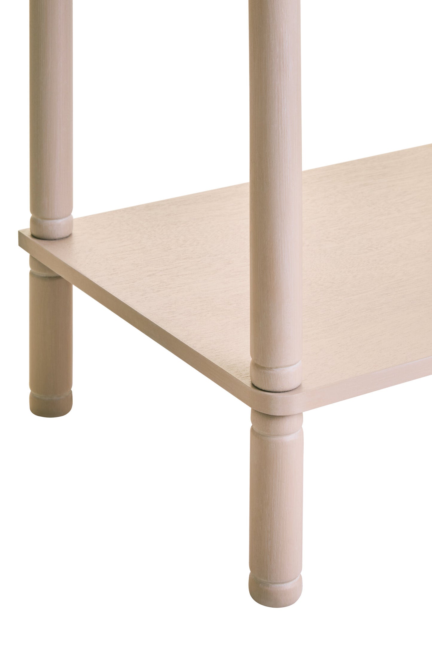 Cambridge One Drawer Reed Detail Taupe Wood Side Table