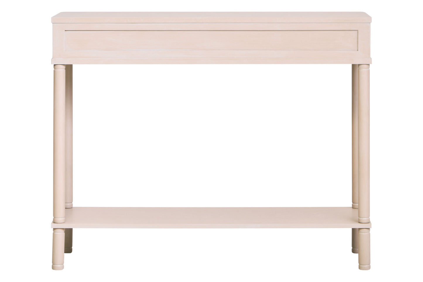 Cambridge 2 Drawer Reed Detail Taupe Wood Console Table