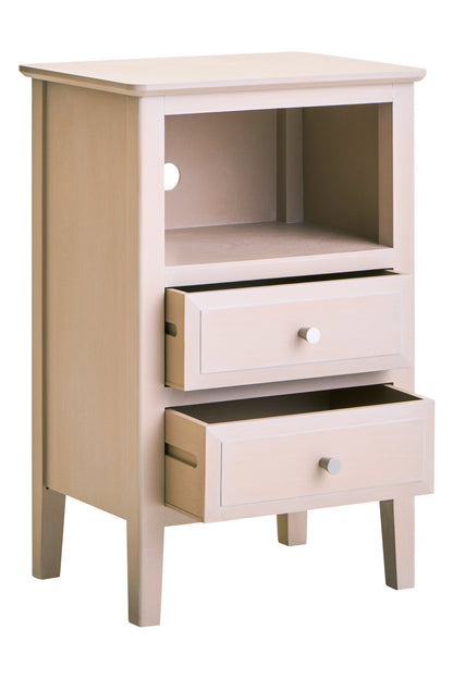 Cambridge Taupe 2-Drawer Wooden Bedside